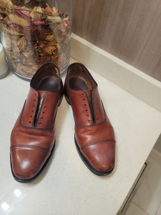 Allen Edmonds Park Avenue Cap Toe Oxford Dress Shoes Sz 9 D Bordeaux Leather main image 2
